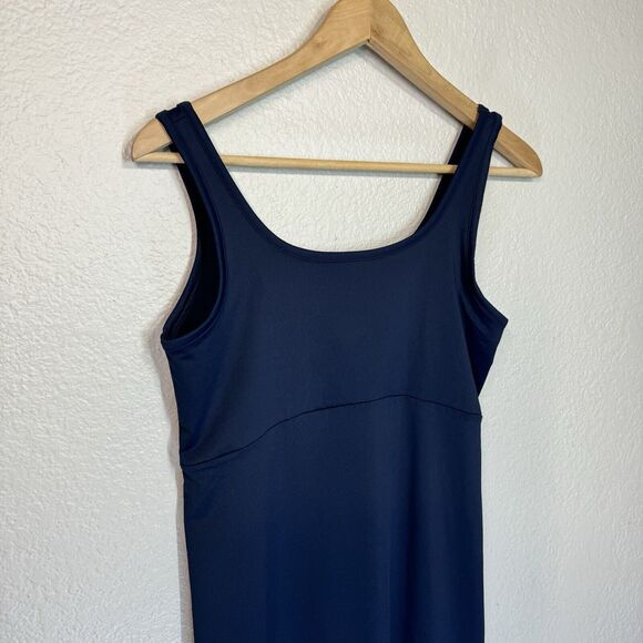 Columbia Dress Women M Blue PFG Jersey Stretch Active Sundress Beach Vacation - Picture 2 of 8